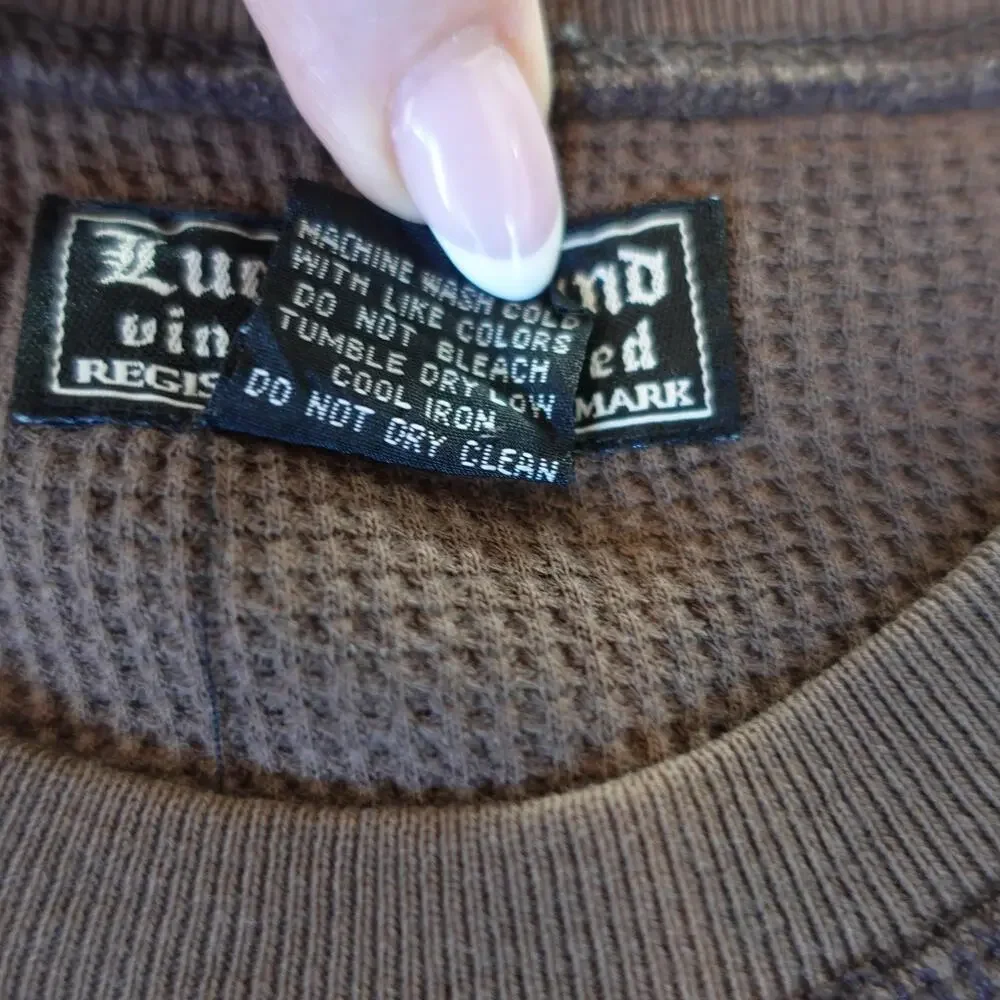 Vintage Y2K Lucky Brand Shirt Mens‎ Small Thermal Los Diablos Hells Kitchen Tee